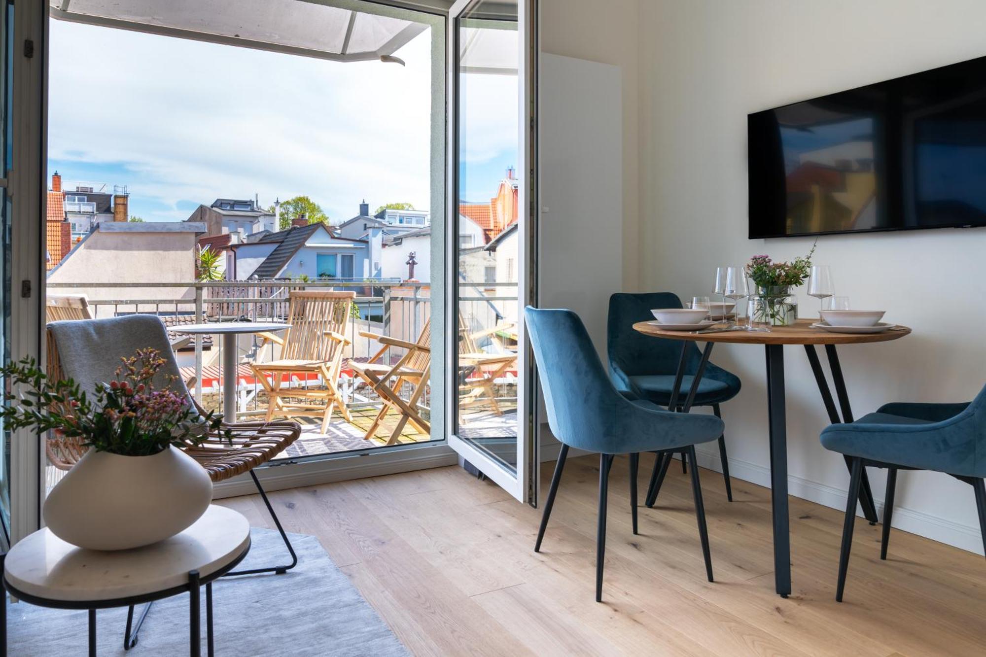 Kapitaenshaus Friedrich Franz - Premium Apartments 200 Meter Vom Strand Und Alten Strom Rostock Zimmer foto